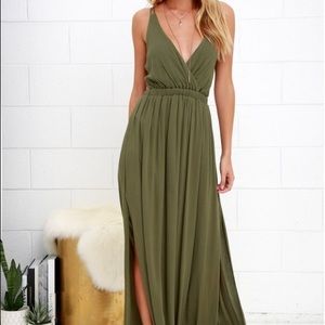 Lulus olive green dress